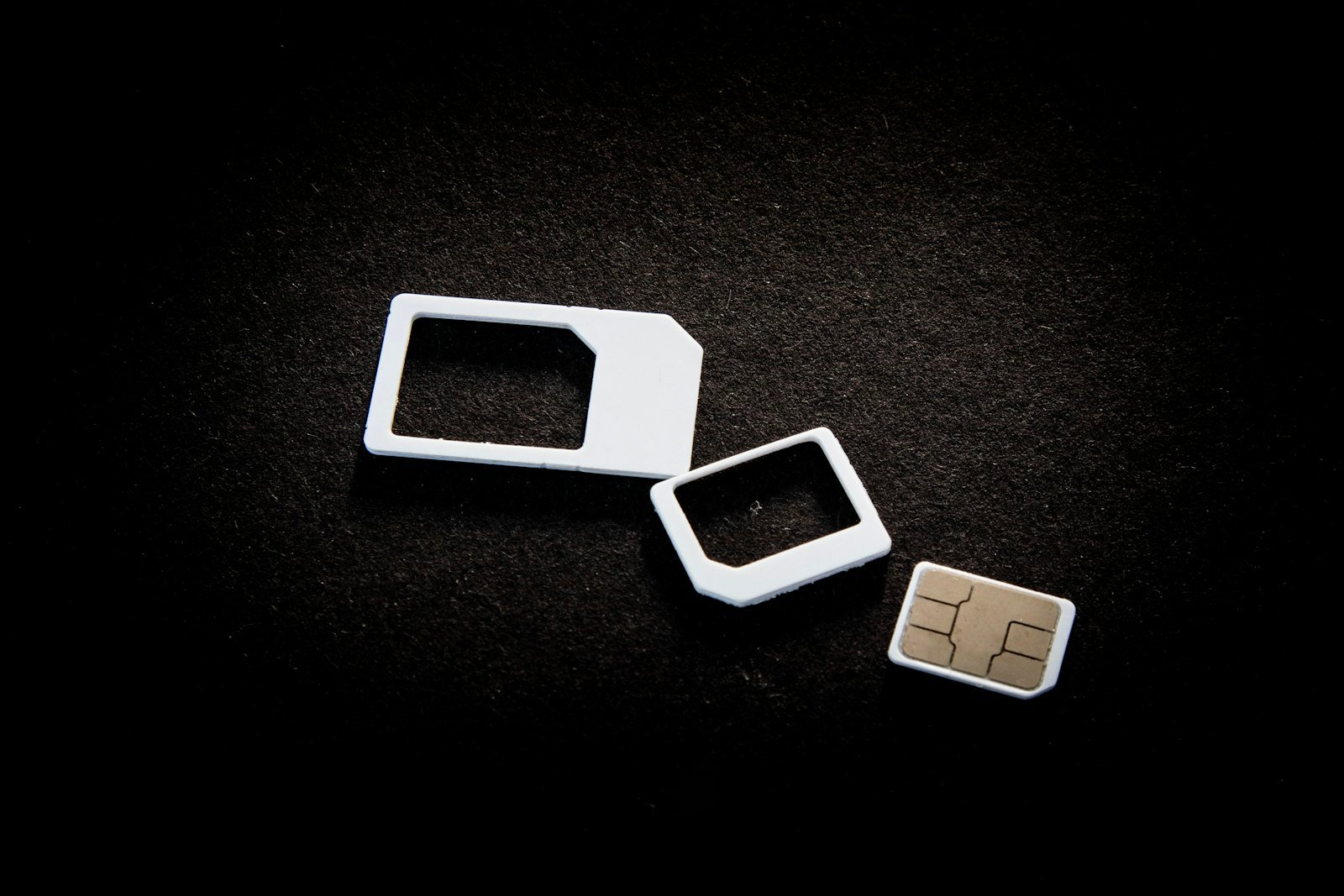 SIM card next to a smartphone